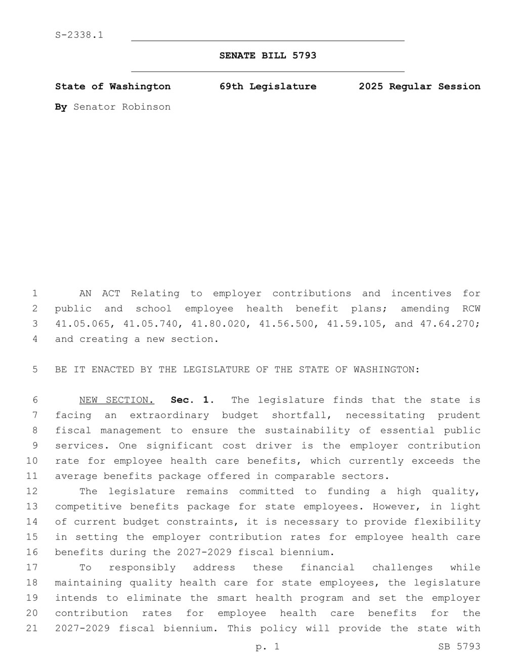 Legislature sets health care benefit limits for 2027-2029 ferry system employees