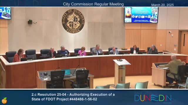 Dunedin City Commission approves FDOT utility construction agreement worth $270K