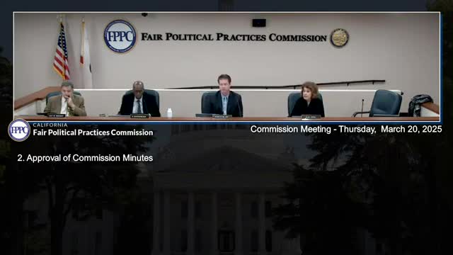 Votes at a glance: FPPC actions March 20, 2025