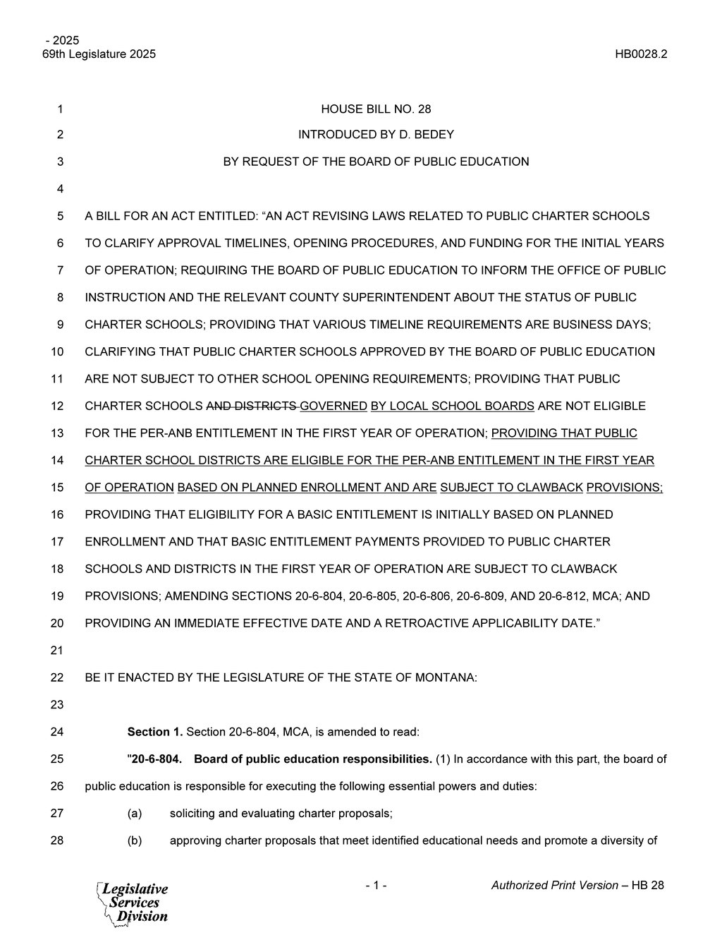 Montana Legislature reviews HB0028 for charter school accountability and performance