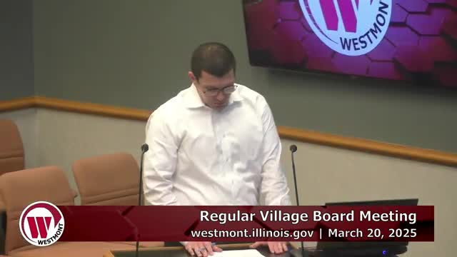 Westmont board approves 1% non‑home‑rule sales tax to fund capital projects