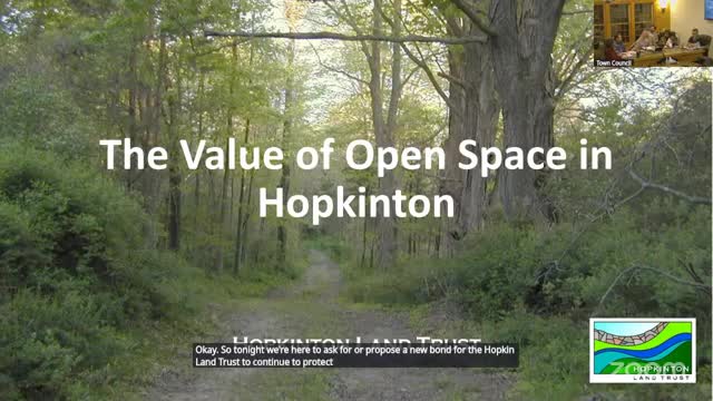 Hopkinton seeks $2M bond for open space protection and land acquisition