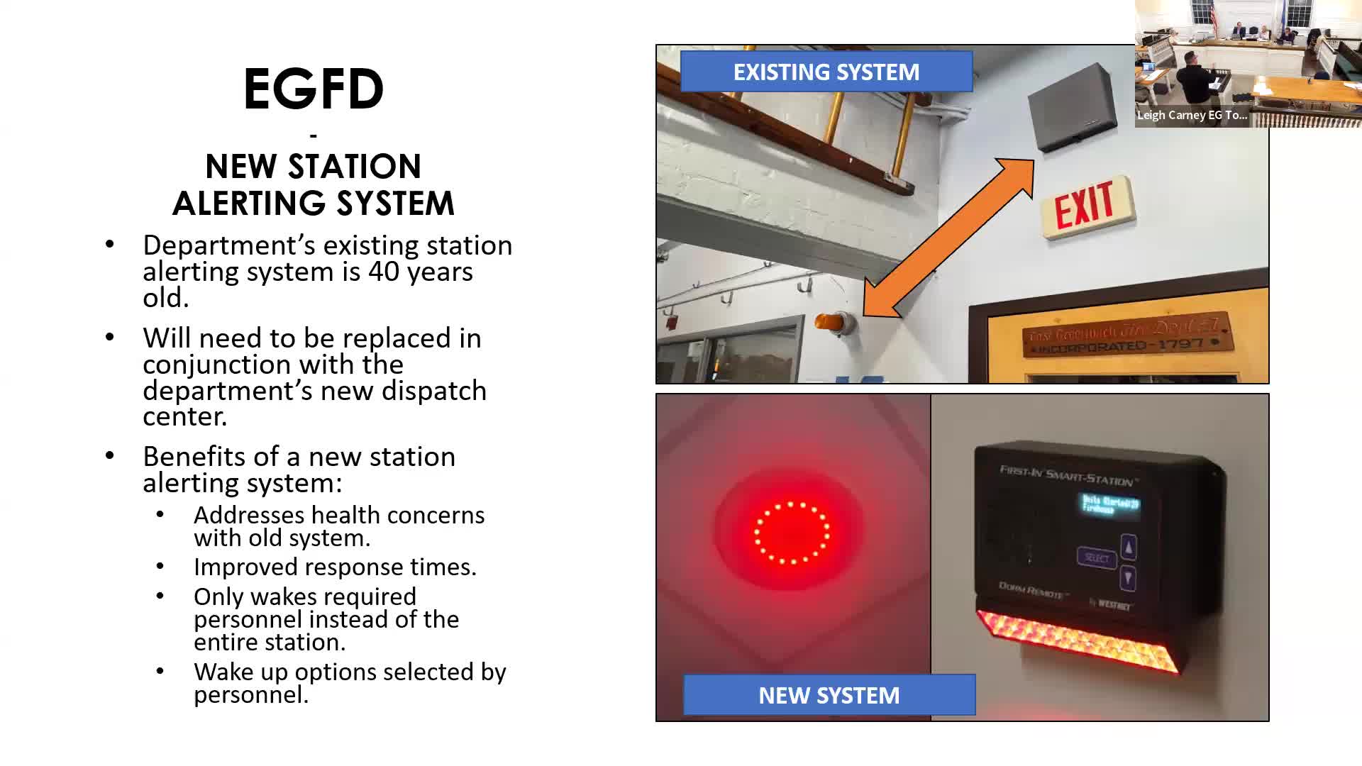 Fire and Police Departments propose new alerting and dispatch system upgrades