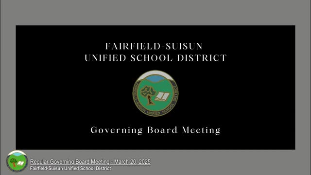 Solano Resource Conservation District presents free watershed education programs to FSUSD board