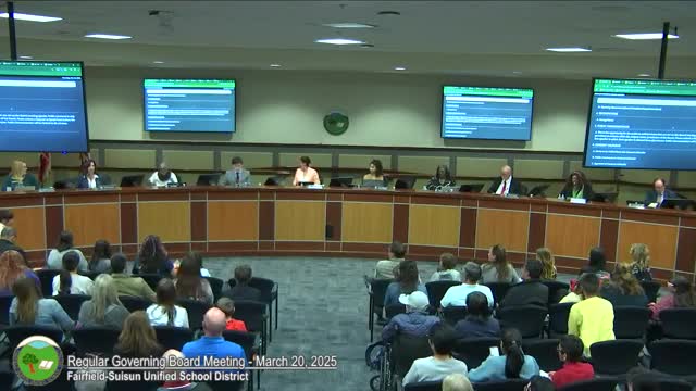 Fairfield-Suisun trustees affirm multiple personnel appointments after closed session