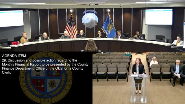 Oklahoma County budget board reviews monthly financials; reserves at $8.49 million, county pharmacy volumes rise