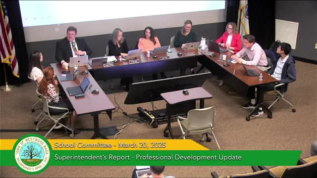 Westwood outlines continuing professional learning: early release, educator‑led courses funded by Title II