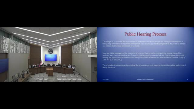 Lisle zoning board clarifies public hearing rules amid Maplewood development discussions