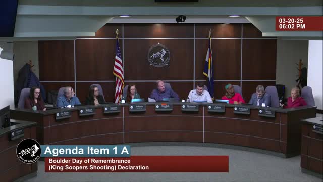 Boulder designates March 22 as annual Boulder Day of Remembrance