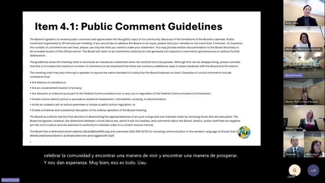 School Board prepares for public comments with guidelines on decorum