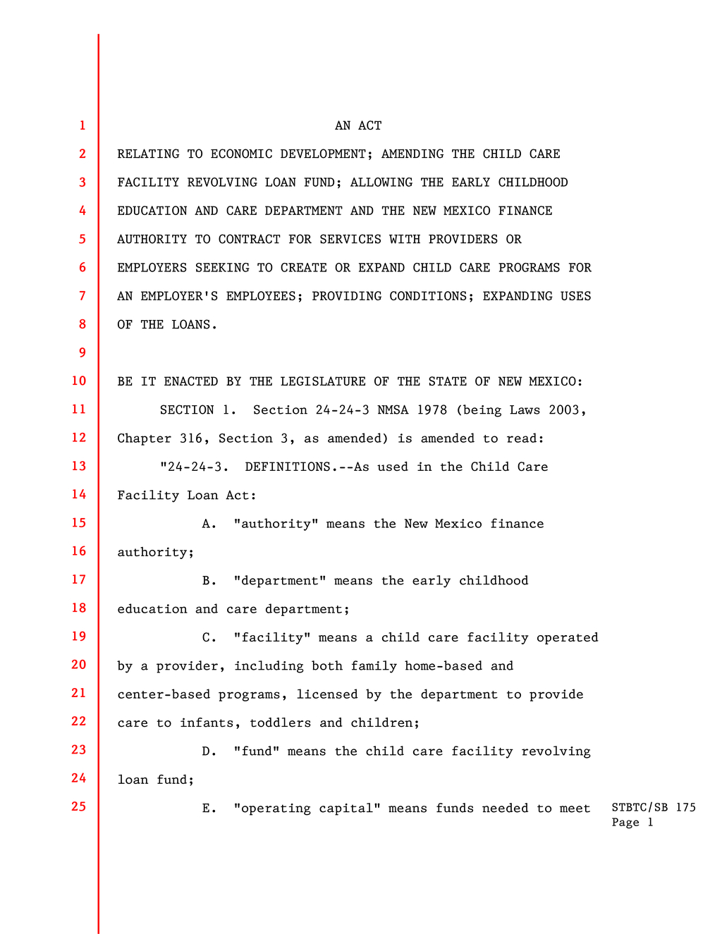 New Mexico creates child care facility revolving loan fund for health and safety improvements