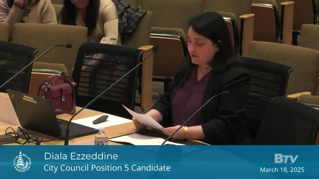 Diyala Ezzadin emphasizes inclusivity and community service in Bellevue council bid