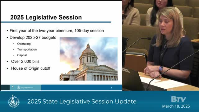 Bellevue Council reviews 2024 legislative agenda and state budget challenges