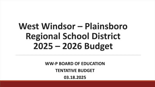 West Windsor Plainsboro School District outlines challenges for 2025-26 budget planning