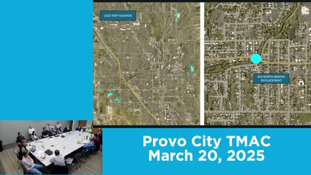 Provo presents sidewalk, intersection and bridge projects including 20 North Ridge bridge and refuge islands