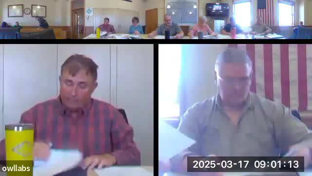 Supervisors approve MidAmerican pole work, pavement‑marking contract, FY26 roads hearing and 5% health premium increase