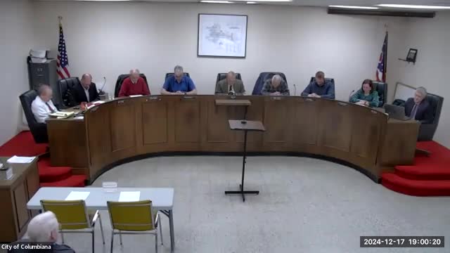 Columbiana Council honors charter commission member William McIntosh at anniversary meeting
