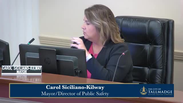 Talmadge City Council prioritizes public safety and infrastructure in 2025 budget presentation