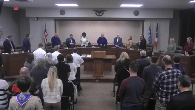 Mayor Scafidi honors Brighton Stoddard for Eagle Scout achievement in Twinsburg