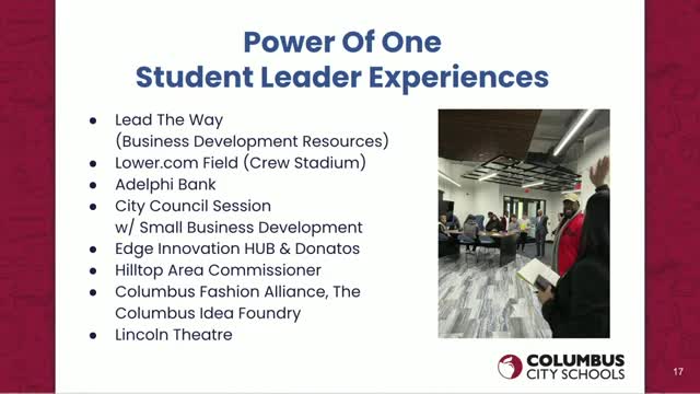 Columbus students engage with community through diverse programs and mentorships