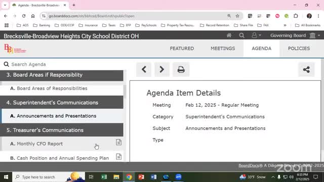 Brexville Broadview Heights updates funding strategies and budget concerns amid legislative challenges
