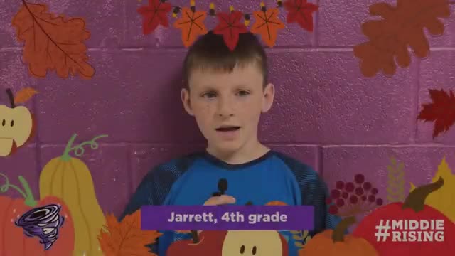 Students express gratitude for school teachers friends and family