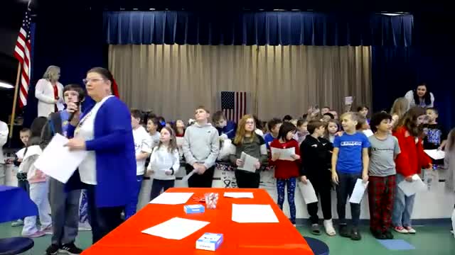 Second graders honor veterans at community event