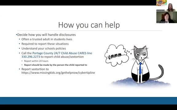 Educators promote online safety and report protocols for child disclosures