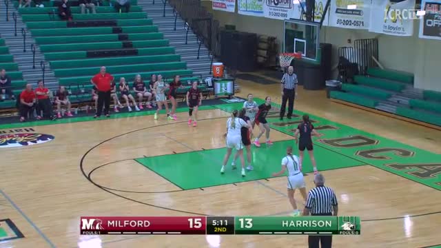 Milford Eagles lead Harrison 30-20 at halftime with strong offensive performance