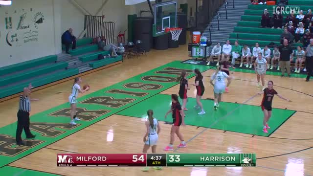 Milford Eagles defeat Harrison Wildcats 68-42 led by Ali Robertson's 22 points