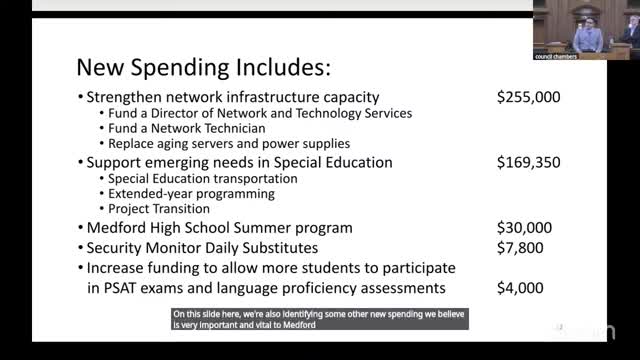 School Board plans $1M budget increase for special education and network improvements