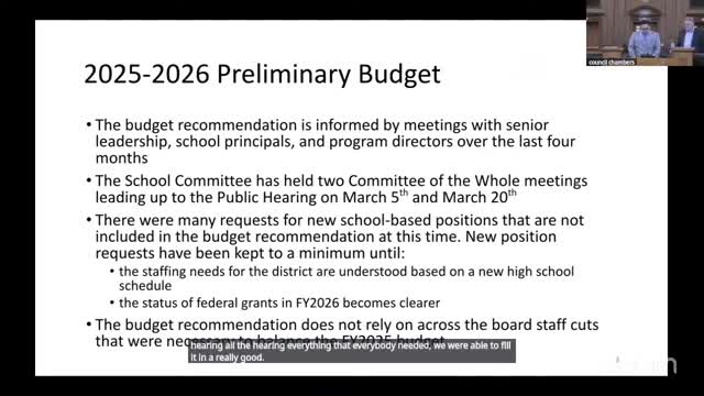 Medford School Board projects enrollment increase and budget adjustments for FY 26