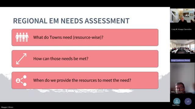 Rutland County towns collaborate on emergency management and community outreach strategies