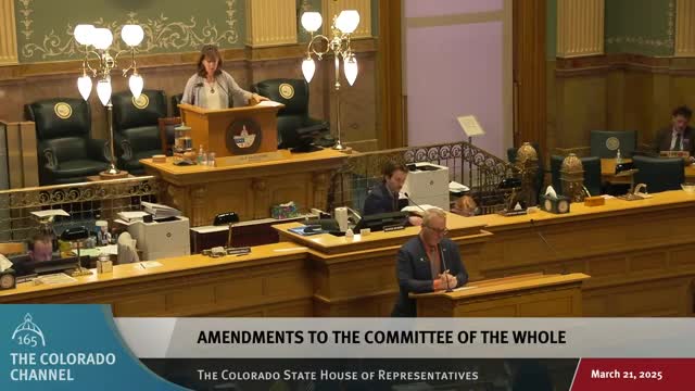 Colorado House rejects multiple amendments to Senate Bill 3; Committee of the Whole report adopted