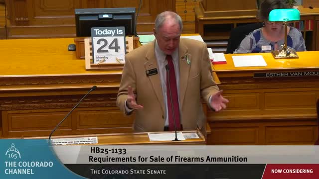 Colorado Senate debates stricter penalties for ammunition theft to curb violent crime