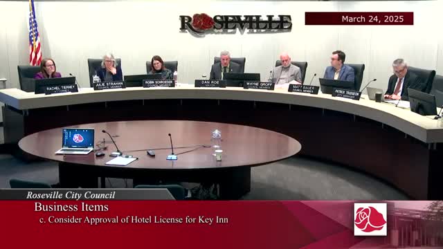 Roseville Council approves hotel licenses for Key Inn and Motel 6 with conditions