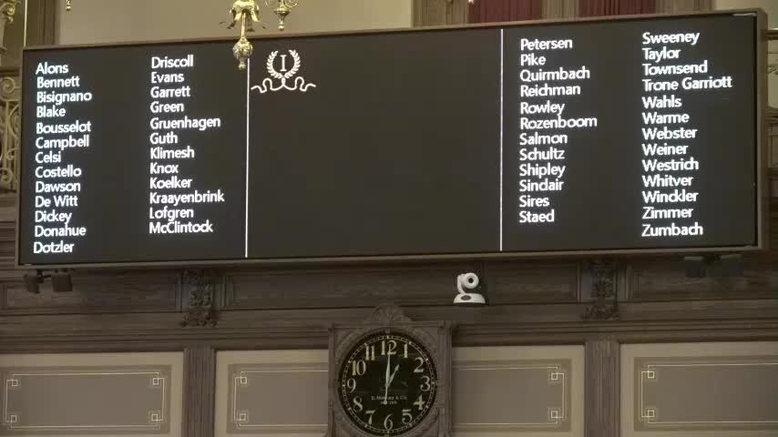 Senate session opens with prayer by Almarty Abdallah during Ramadan