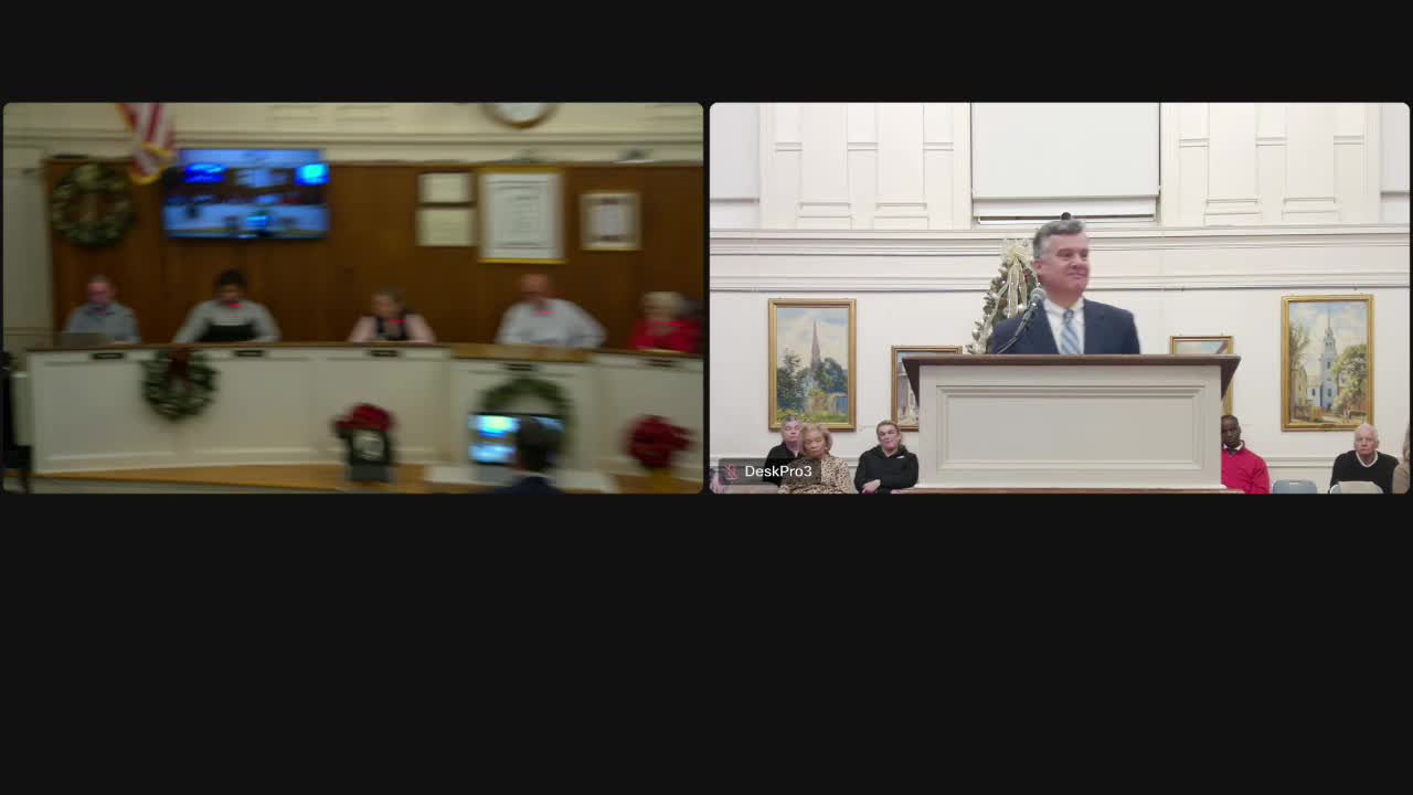 Mr. Regan outlines Newport's workforce housing project and market rate concerns