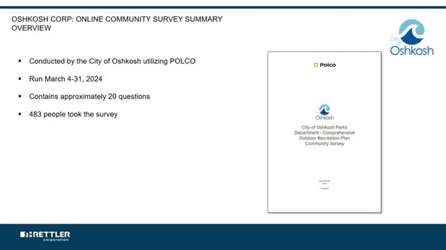 Oshkosh conducts park survey revealing high satisfaction and diverse community feedback