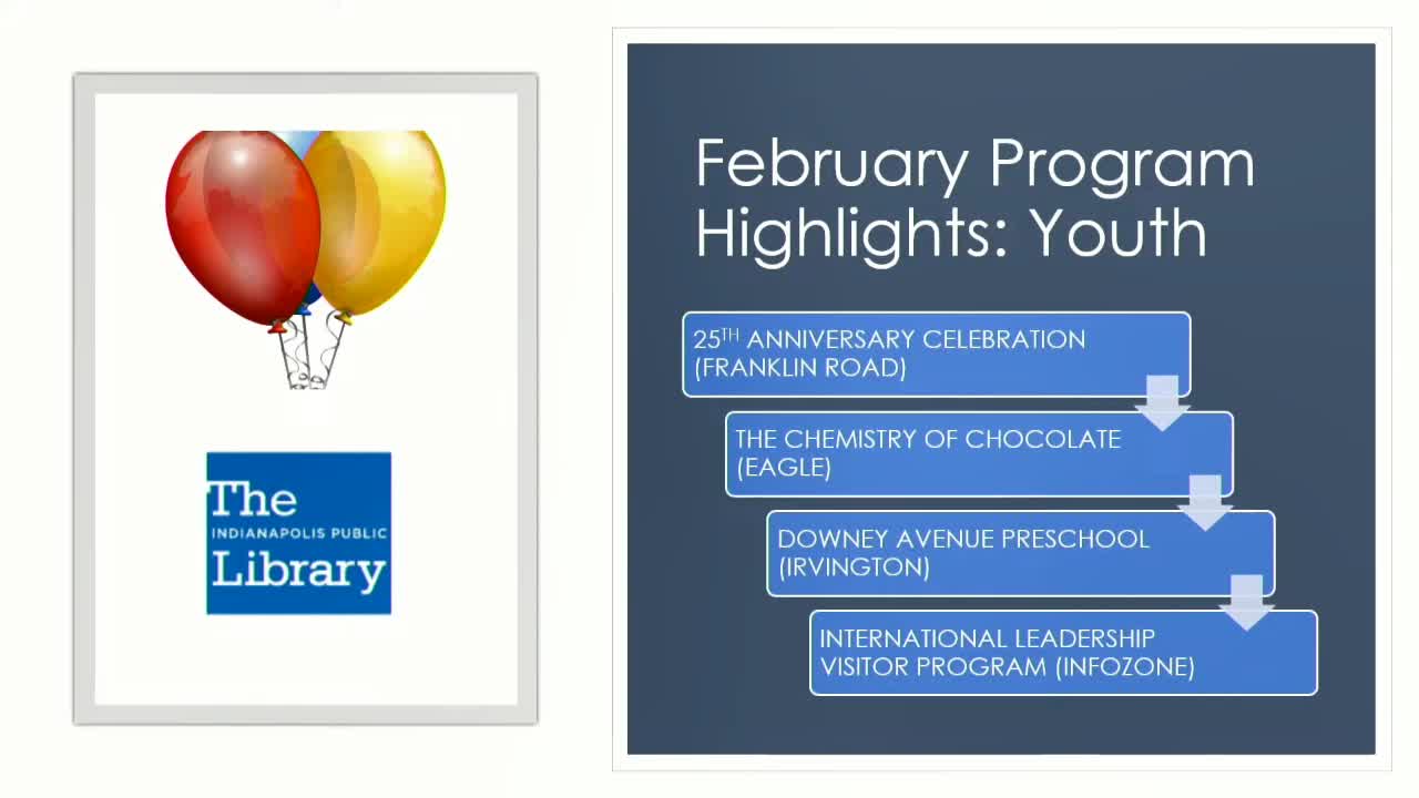 Indianapolis Public Library showcases educational programs and employee wellness initiatives