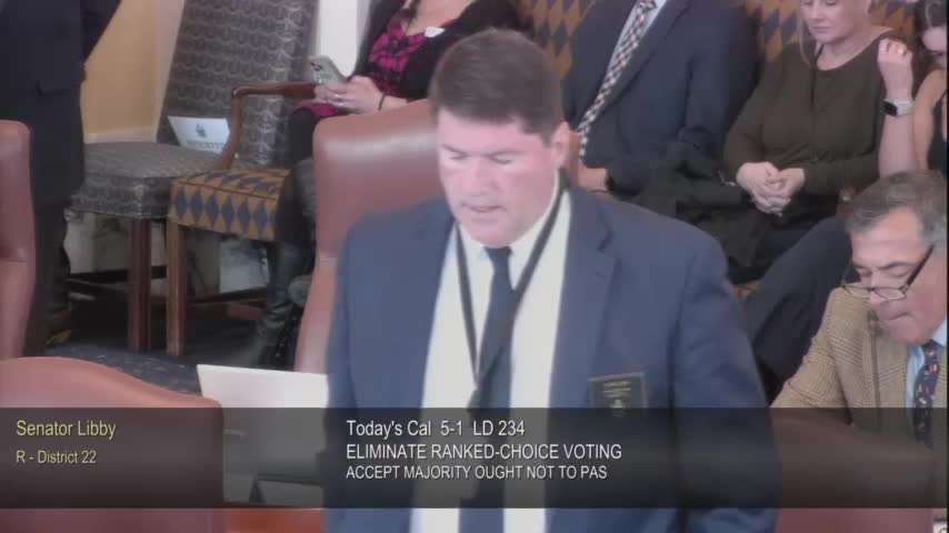 Maine Senate rejects ranked choice voting changes after extensive debate