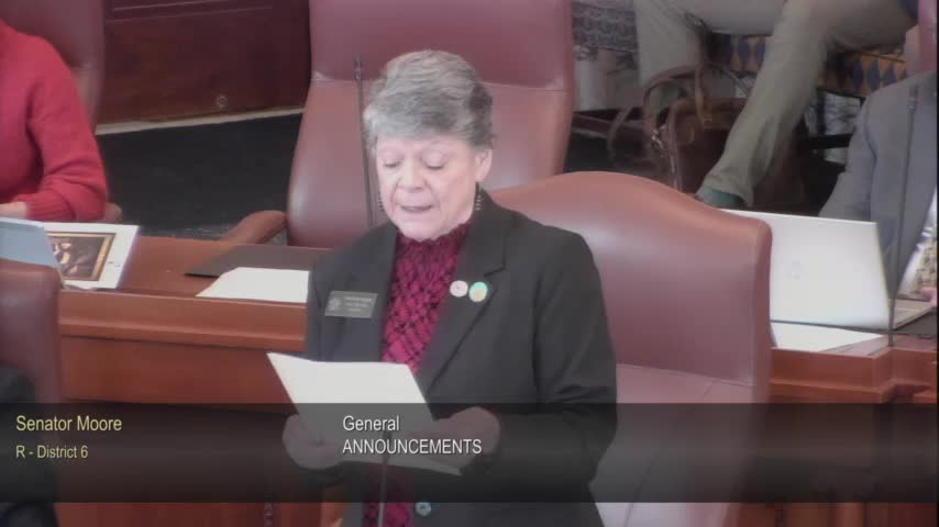 Senator Farrin declares March 25 as Bridal of Honor Day in Maine Senate