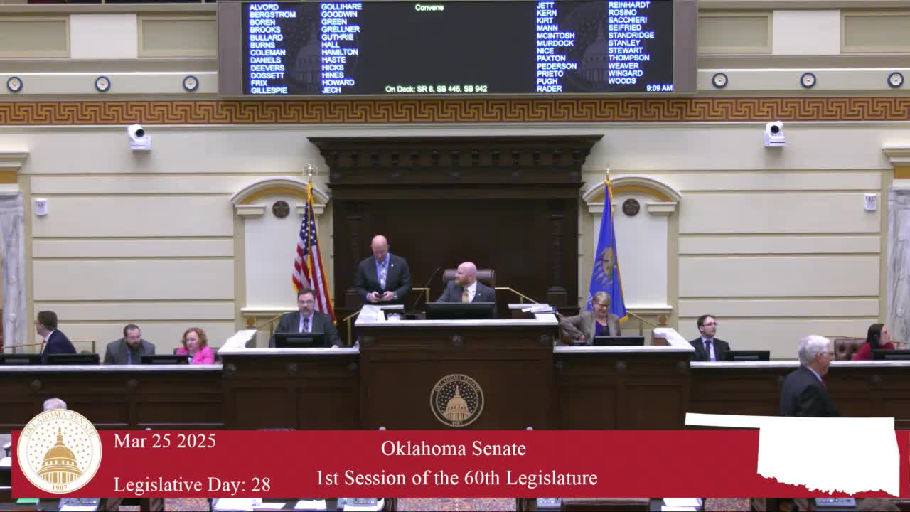 Oklahoma Senate celebrates University of Oklahoma softball team's record achievements