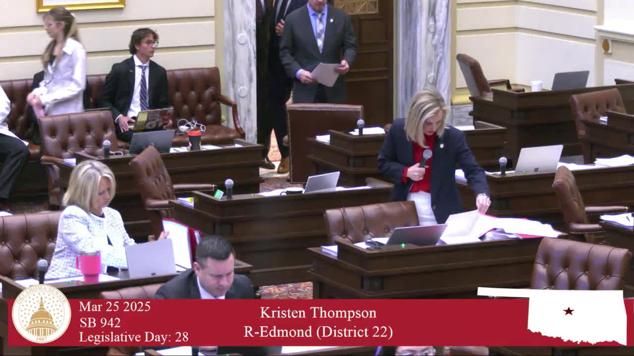 Oklahoma Senate debates Senate Bill 942 addressing antisemitism in public schools