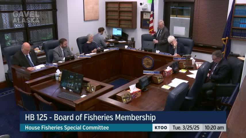 Alaska Regional Coalition backs HB 125 for fisheries representation