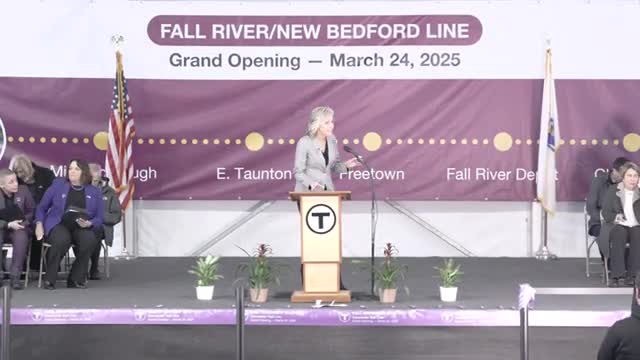 Taunton inaugurates new train station restoring regional rail service