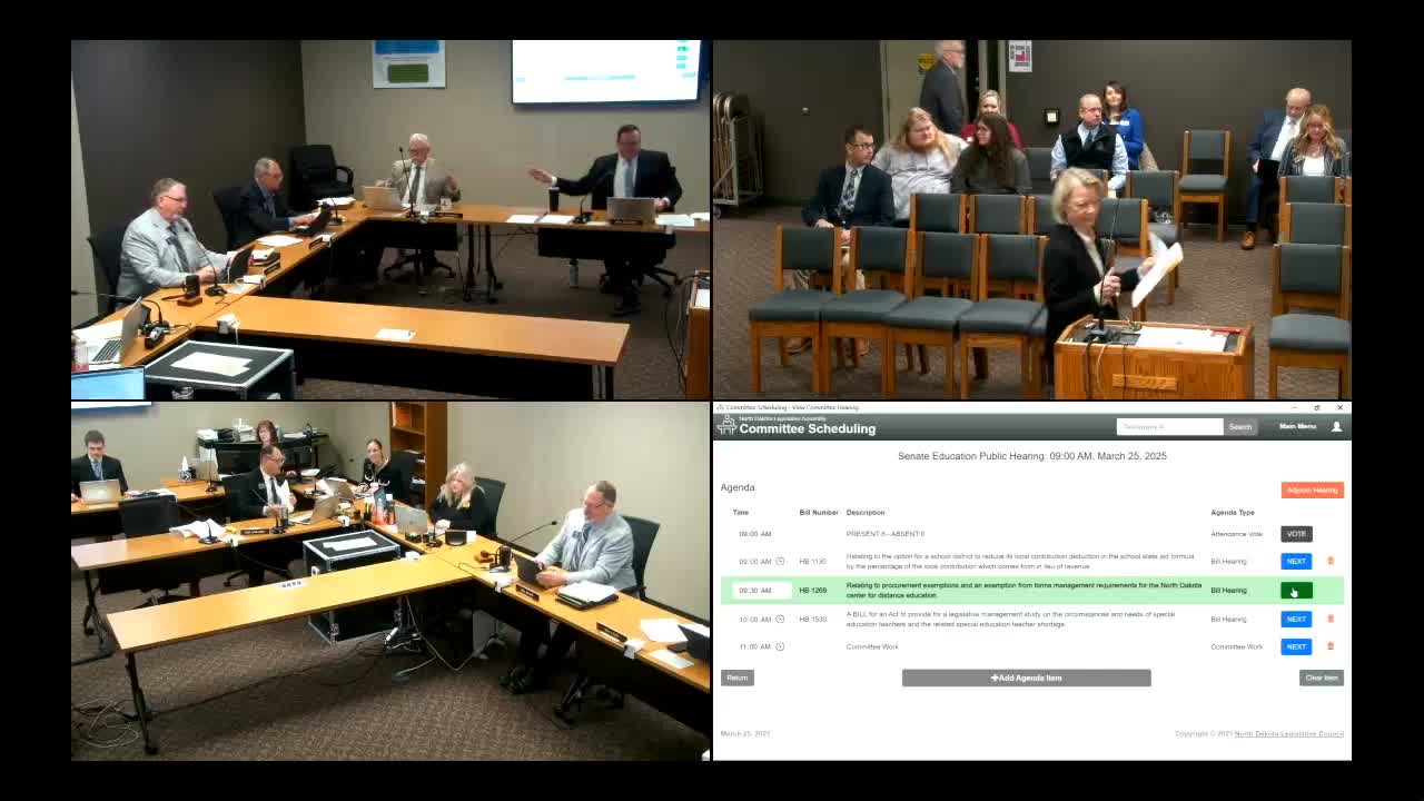 Representative Schreiberbeck champions HB 1269 to streamline North Dakota distance education procurement