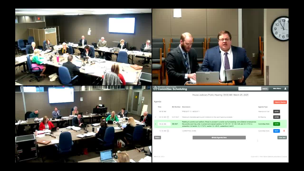 North Dakota committee revises juvenile firearm possession laws
