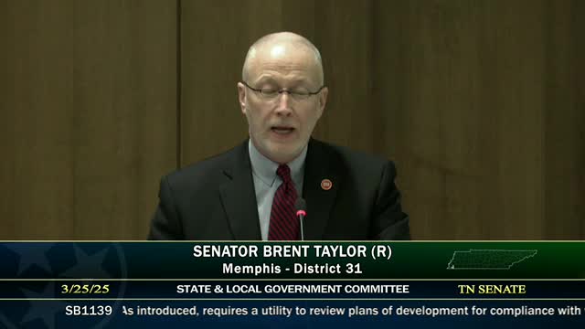 Senator Taylor introduces bill to expedite utility plan approvals for developers