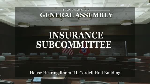 Insurance subcommittee adjourns after rolling House Bill 476 to 2026